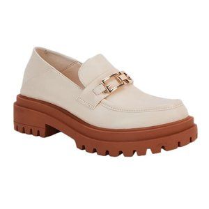 Viandso Platform Loafers, Penny Casual Shoes 9.5 White